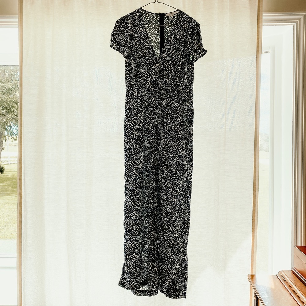 Blue and white jumpsuit by Olivaceous